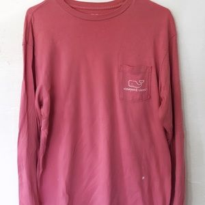 Long Sleeve Vintage Whale Graphic Pocket T-Shirt